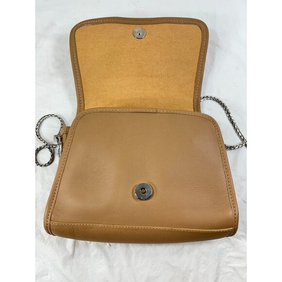 Brighton Tan Leather Croc embossed Shoulder Bag - Picture 8 of 11